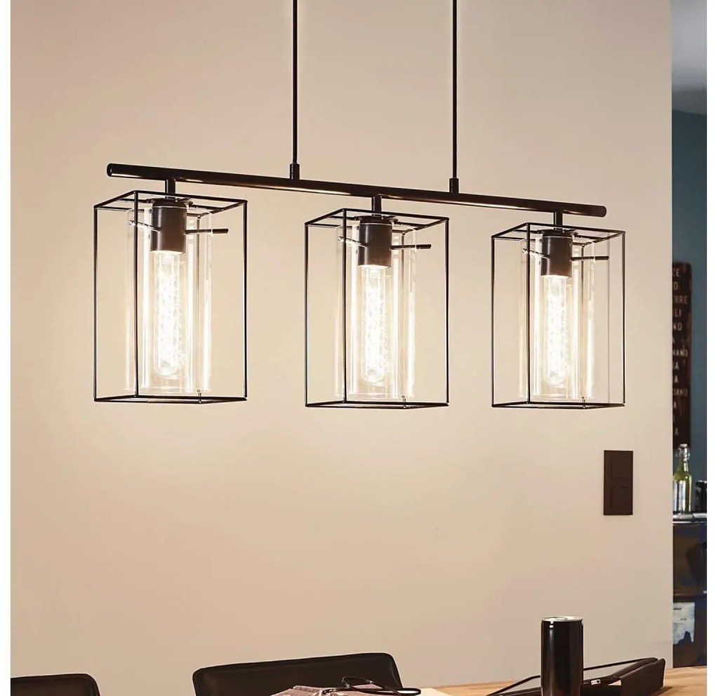 Eglo 49496 - Lampadario LONCINO 3xE27/60W/230V