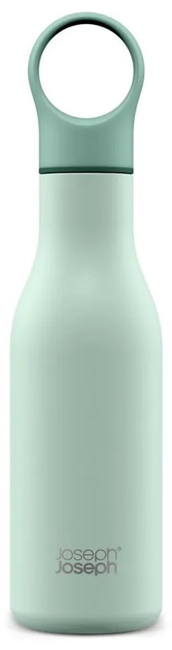 Bottiglia da viaggio in acciaio inox color menta 500 ml Loop - Joseph Joseph