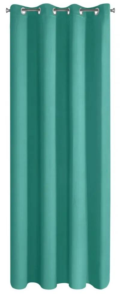 Tende monocromatiche verde turchese per cerchi 140x250 cm