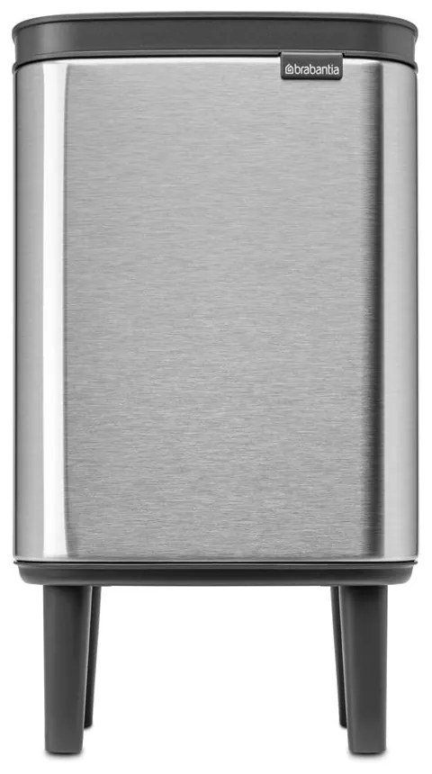 Cestino per la spazzatura color argento opaco in acciaio 4 l Bo Hi – Brabantia
