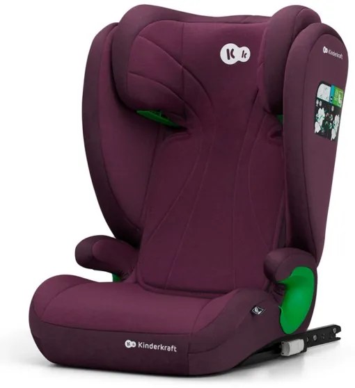 KINDERKRAFT - Seggiolino auto JUNIOR FIX 2 (100-150 cm) Cherry pearl