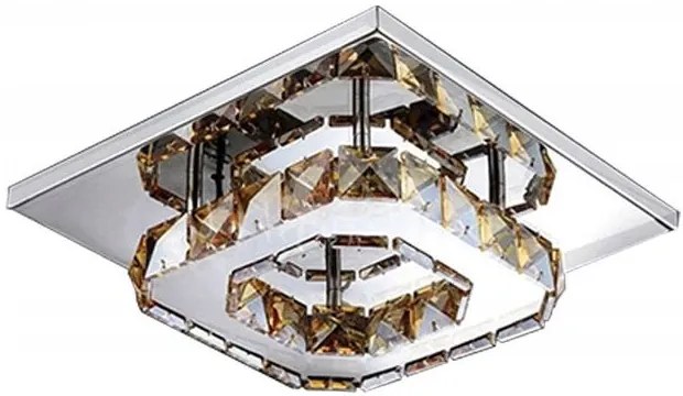 Lampada Da Soffitto Cristallo Plafoniere LED 8W Quadrato APP405-C