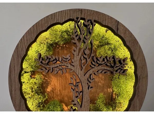 Li-Go 23622/DUB2 - Lampada da tavolo decorativa dimmerabile a LED/12W/230V 20x22 cm rovere