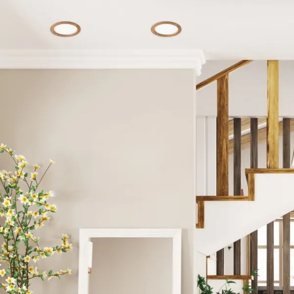 Lampada LED da incasso WOODY SPOT LED/23,5W/230V 4000K quercia ø 23,5 cm