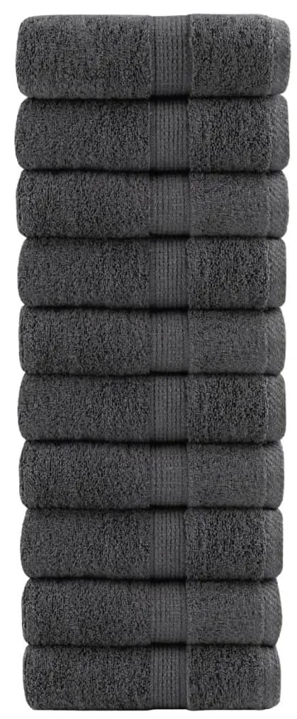 Salviette Premium Solund 10 Pz Antracite 30x30 Cm 600gsm /
