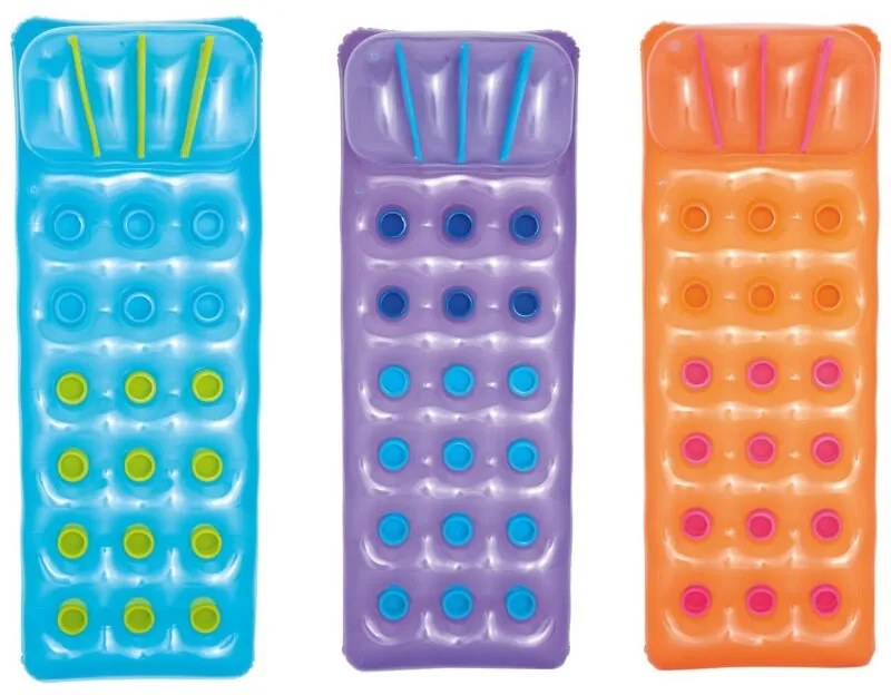 Materasso gonfiabile per piscina 3 colori 188 x 71 cm Bestway 43015 arancione