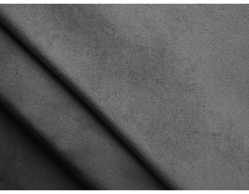 Letto matrimoniale imbottito grigio scuro con griglia 140x200 cm Akela - Makamii