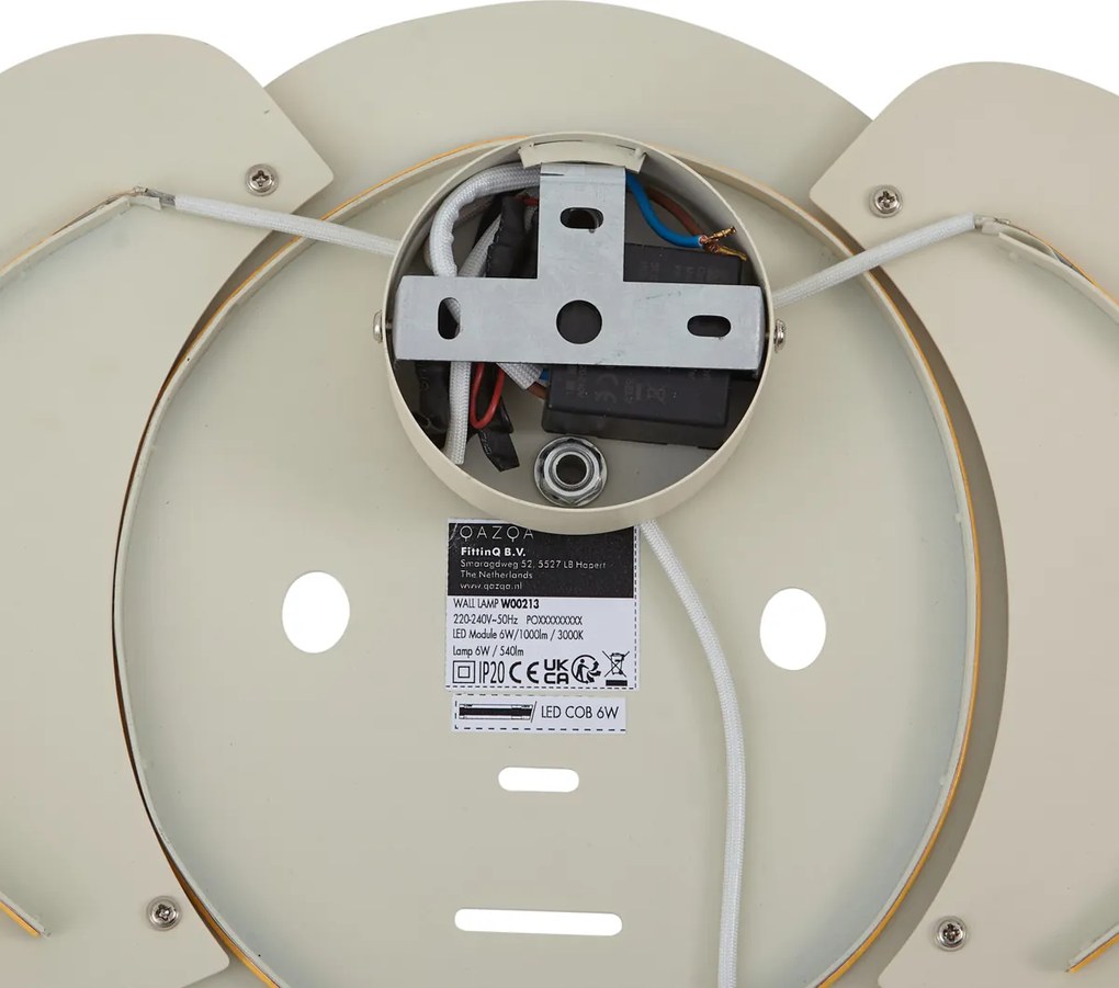 Lampada da parete per bambini beige con LED dimmerabile a 3 livelli - Ellie l'Elefante