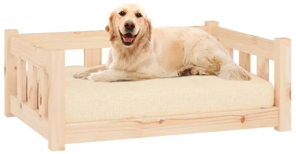 Cuccia per cani 75,5x55,5x28 cm in legno massello di pino