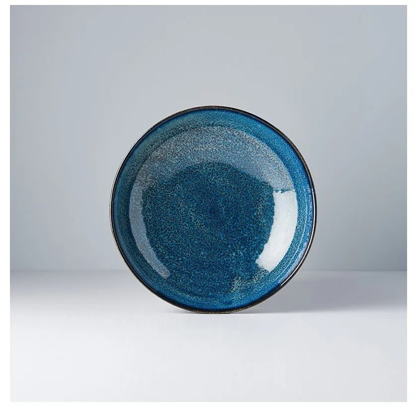 Piatto fondo in ceramica blu, ø 21 cm Indigo - MIJ