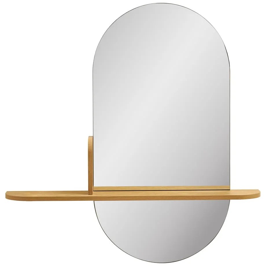 Specchio da parete con ripiano 92x94,5 cm Barco – House Nordic