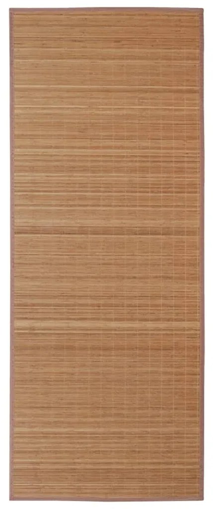 Tappeto Rettangolare in Bambù Marrone 80 x 300 cm