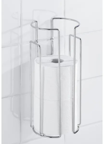 WENKO 16825100 - Portarotolo per carta igienica MILANO 13,5x32 cm cromo lucido