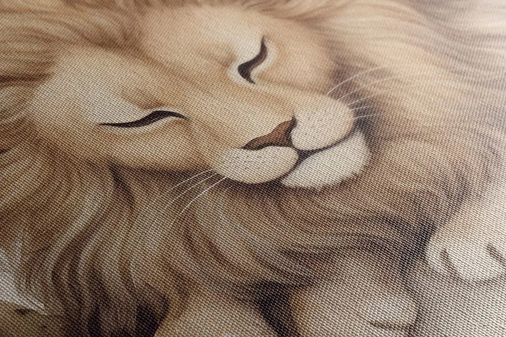 Quadro su tela – Leone sognante