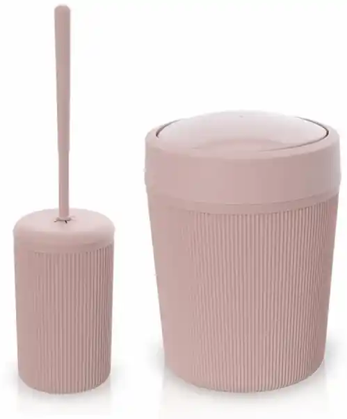 Set accessori bagno bianco da appoggio dispenser e portaspazzolini in  ceramica Cristal