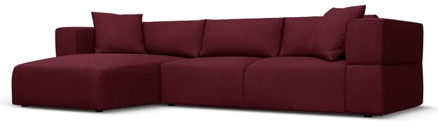 Divano angolare bordeaux, angolo sinistro Esther - Milo Casa