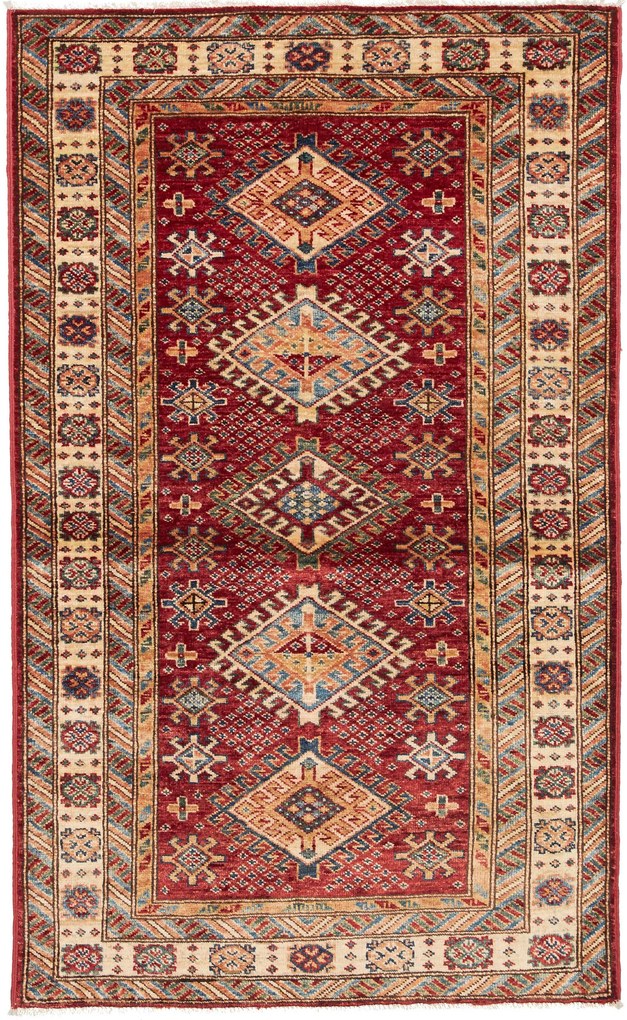 Kazak Tappeto orientale 90x150 Beige (Pakistan) Annodato A Mano