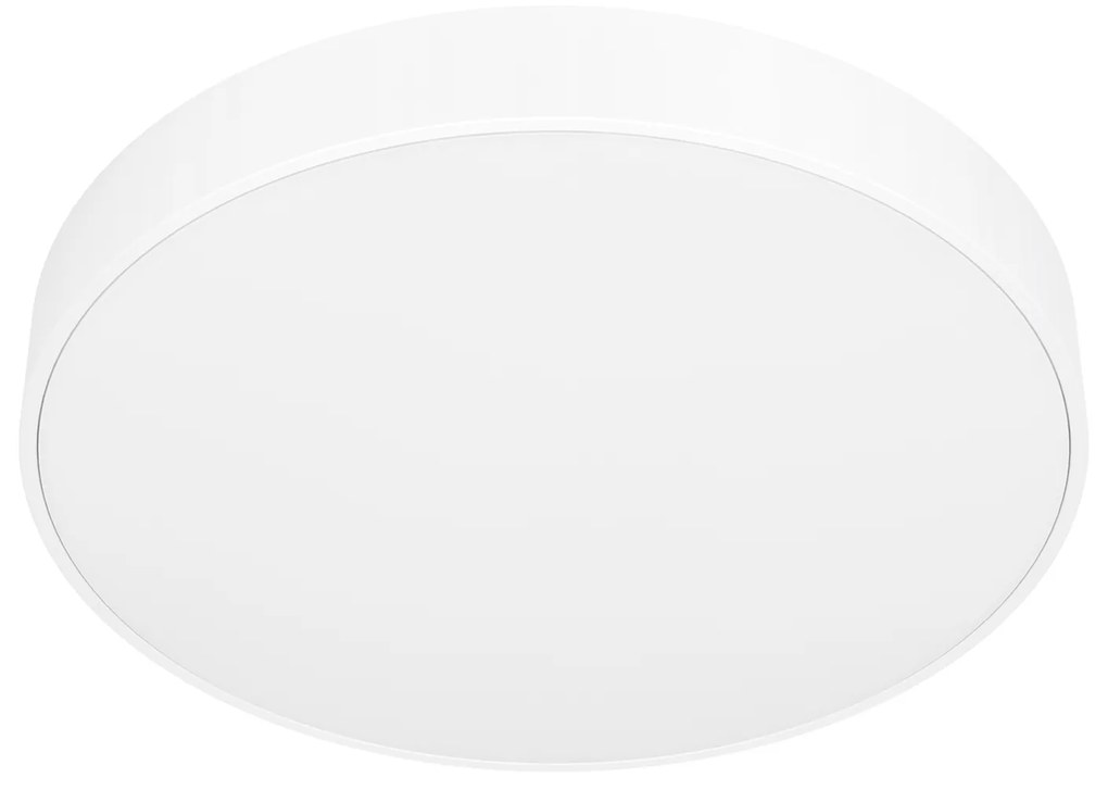 Plafoniera Contemporanea Zubieta A Acciaio Bianco Led Integrato 14,6W 2700 6500K