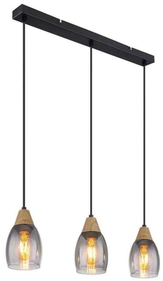 Globo 15706-3H - Lampadario a sospensione con filo REID 3xE27/15W/230V