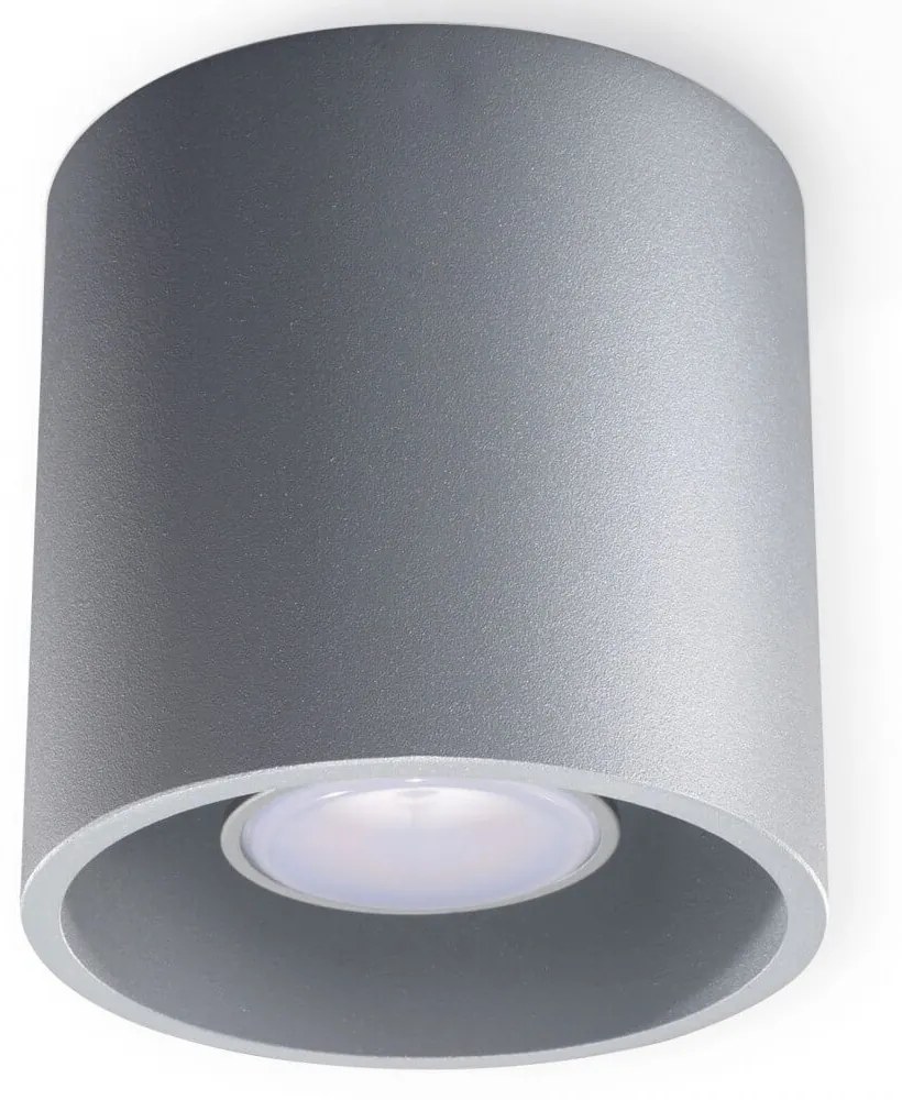 Plafoniera da Soffitto in Alluminio ORBIS 1 GU10 Grigia da interno Colore del corpo Grigio