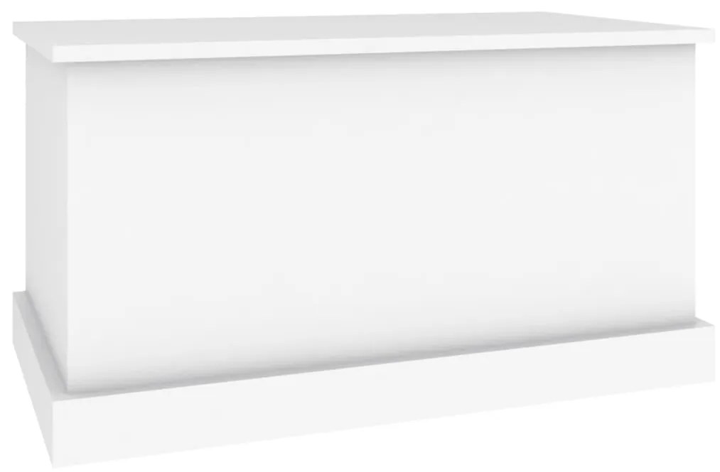 Contenitore Portaoggetti Bianco 70x40x38 cm Legno Multistrato