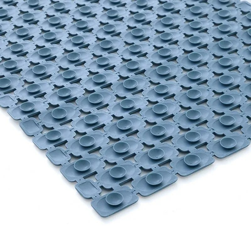 Tappetino antiscivolo doccia blu 40x73 cm in plastica Spring