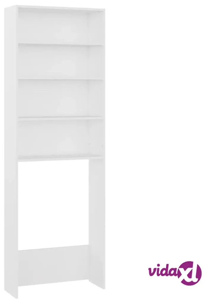 vidaXL Mobile per Lavatrice Bianco 64x24x190 cm