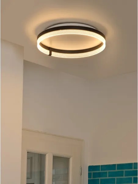 Osram - Plafoniera LED DECOR CIRCLE LED/32W/230V Ø 50 cm nero/bianco