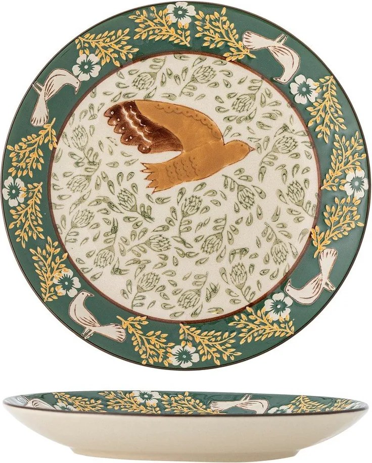 Piatto da dolce verde in gres ø 16 cm Hezha – Bloomingville