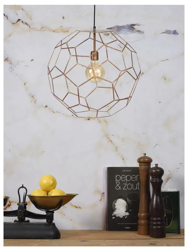 Lampada a sospensione marrone con paralume in metallo ø 34 cm Marrakesh - it's about RoMi