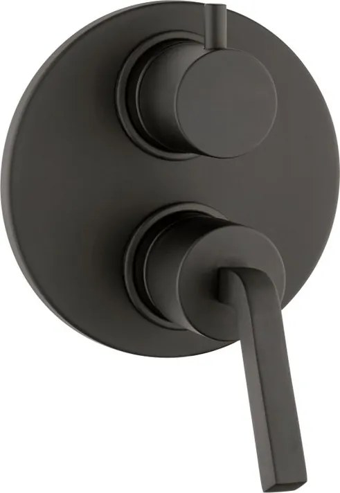 Rubinetto per doccia incasso con deviatore Verbano Q nero JACUZZI RUBINETTERIA