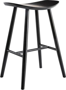Sgabello da bar in legno nero H65 cm DEMORY