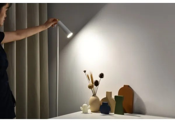 Immax 08992L - Lampada da terra dimmerabile a LED TIT LED/6W/230V bianco