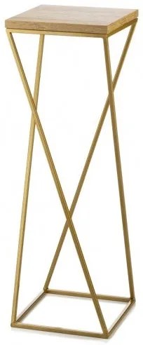 Portafiori LOFT 70x24 cm oro/marrone