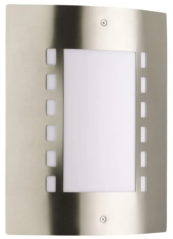 Applique Inox E27 da parete, IP54 per esterni - serie METRO Base E27
