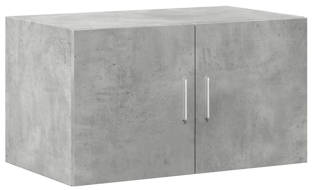 Mobile a parete grigio cemento 70x42,5x40 cm legno multistrato