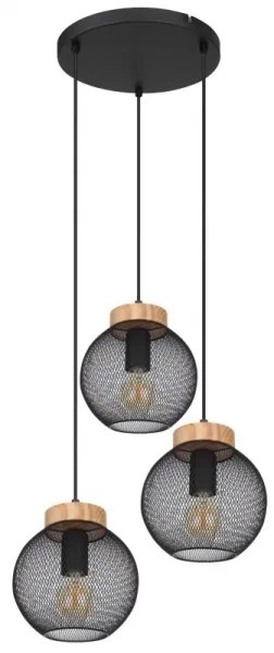 Globo 15663-3H - Lampadario su filo PABLO 3xE27/60W/230V