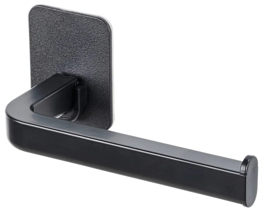 Porta carta igienica senza foratura nero opaco in plastica Parma – Allstar