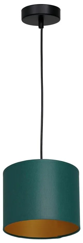 Lampadario a sospensione con filo ARDEN 1xE27/60W/230V diametro 18 cm verde/oro