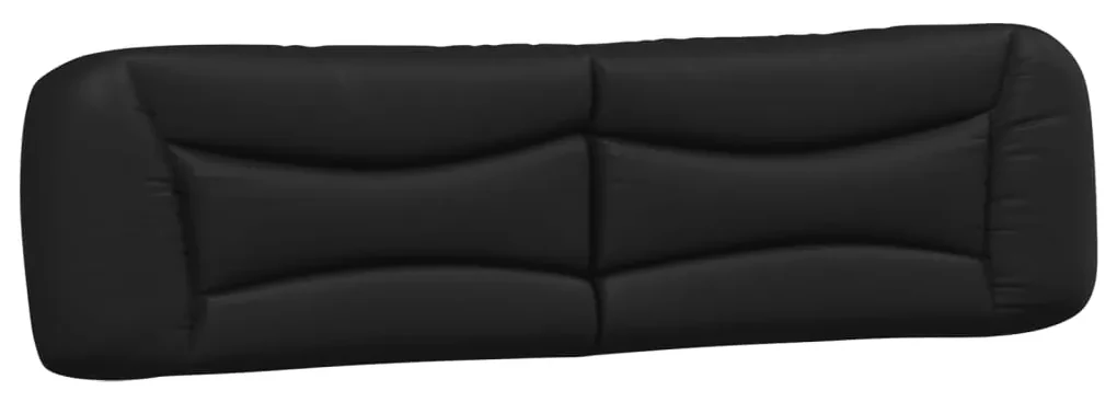 Cuscino testiera nero 200 cm in similpelle