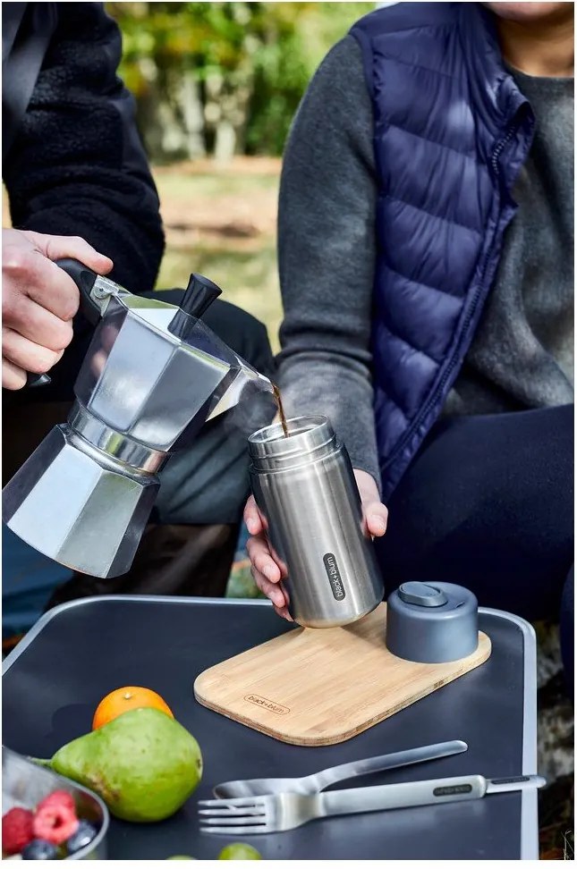 Tazza termica argentata in acciaio inox 340 ml – Black + Blum