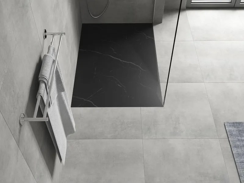 Mexen Hugo piatto doccia rettangolare SMC 120 x 90 cm, pietra nera - 42759012