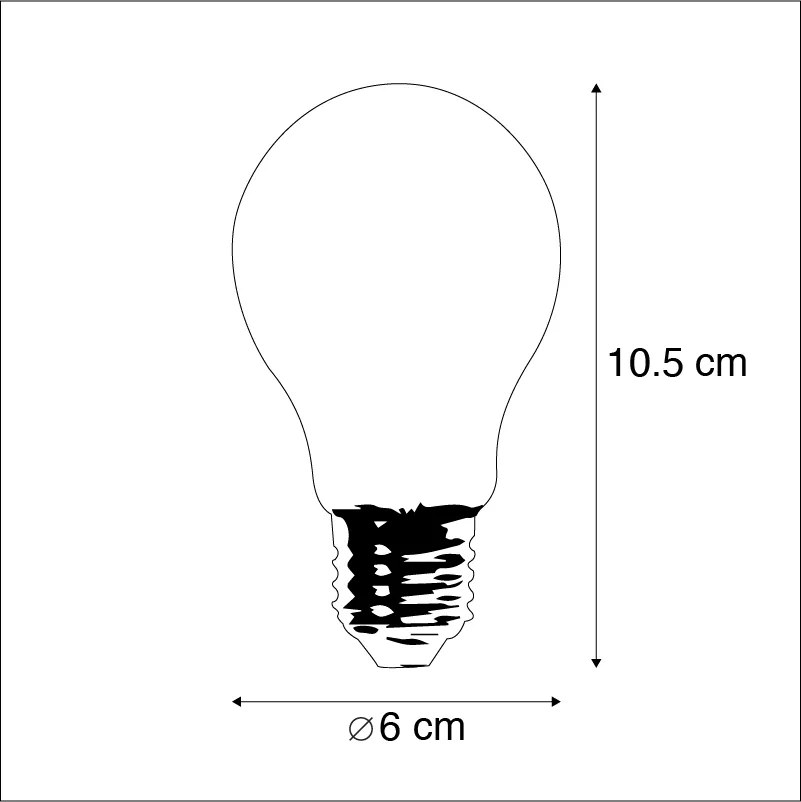 Set di 5 lampadine LED dimmerabili Goldline 5W 380lm 2200K