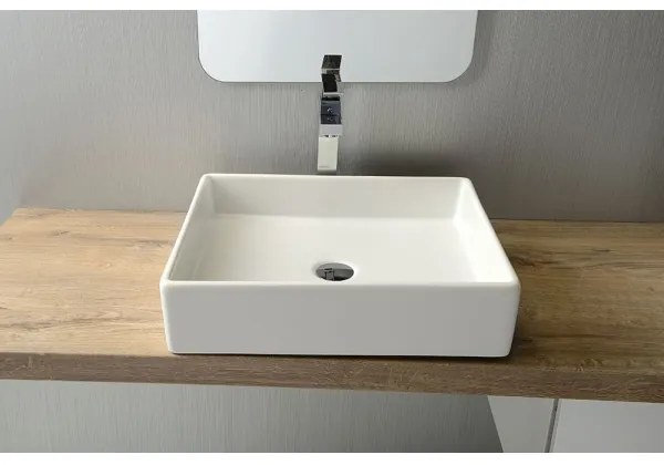Isvea - Lavabo da appoggio PURITY 50x42 cm ceramica/bianco