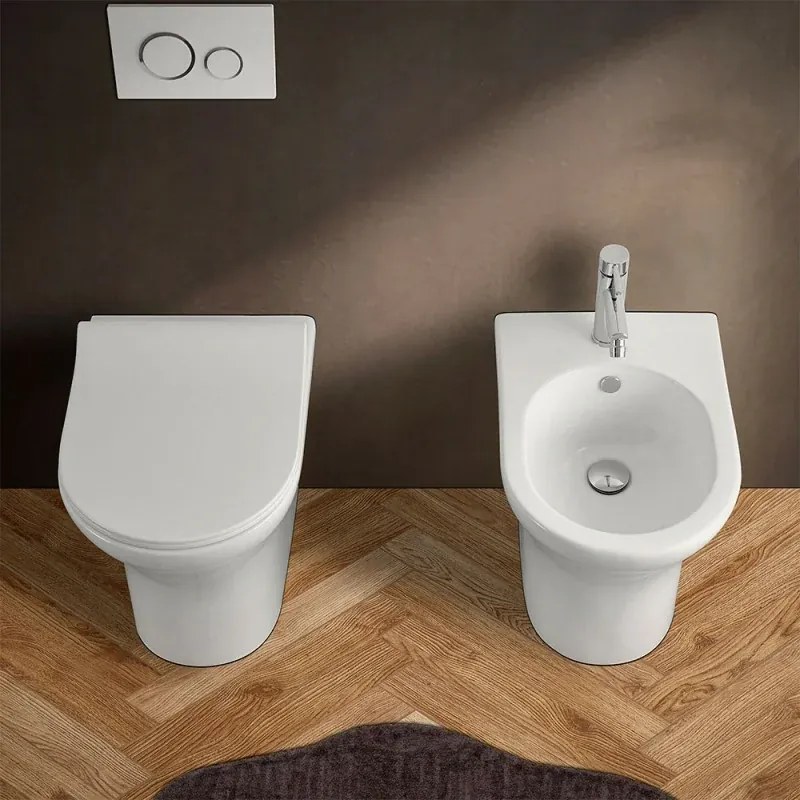 Copriwc originale serie Itaca bianco lucido con chiusura soft-close