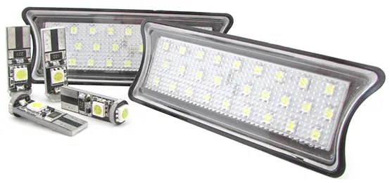 Kit Plafoniera Luci Led Di Cortesia Lettura BMW E60 E65 E87 Bianco 4 Lampade Led T10 Canbus Incluso