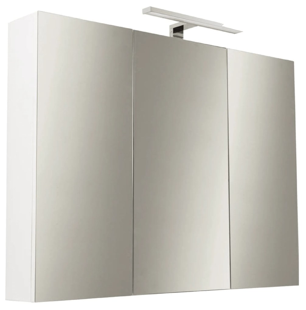 Specchio Contenitore 80x60 Due Ante Con Illuminazione Led Savini "Specchiere"