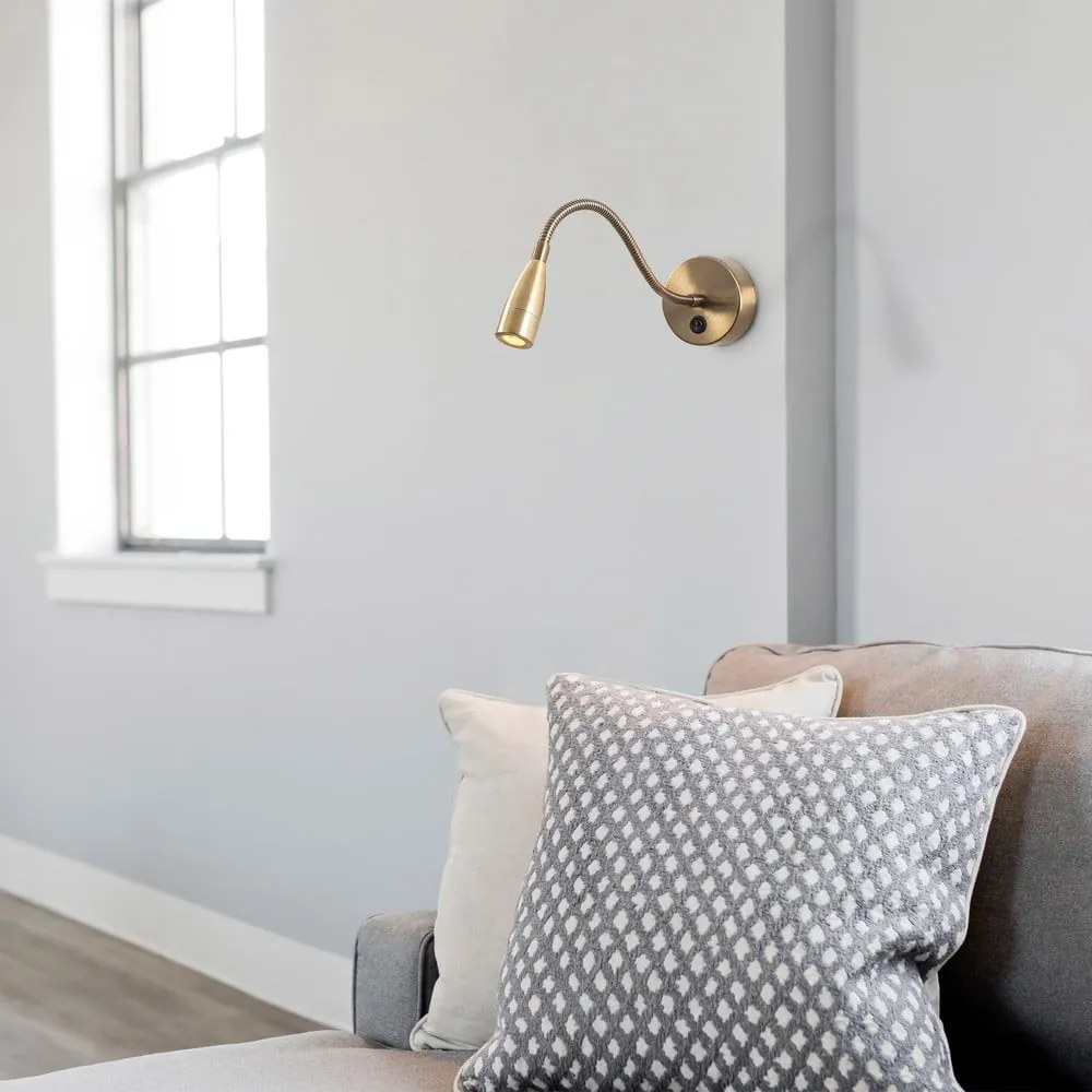 Lampada da parete LED dorata Reading – Opviq lights