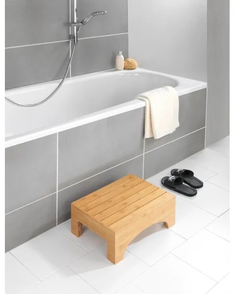 WENKO 24870100 - Sgabello BAMBUSA 40x30 cm marrone