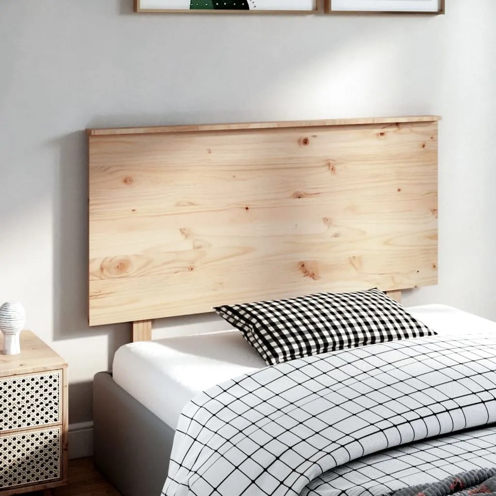 Testiera per letto 124x6x82,5 cm in legno massello di pino